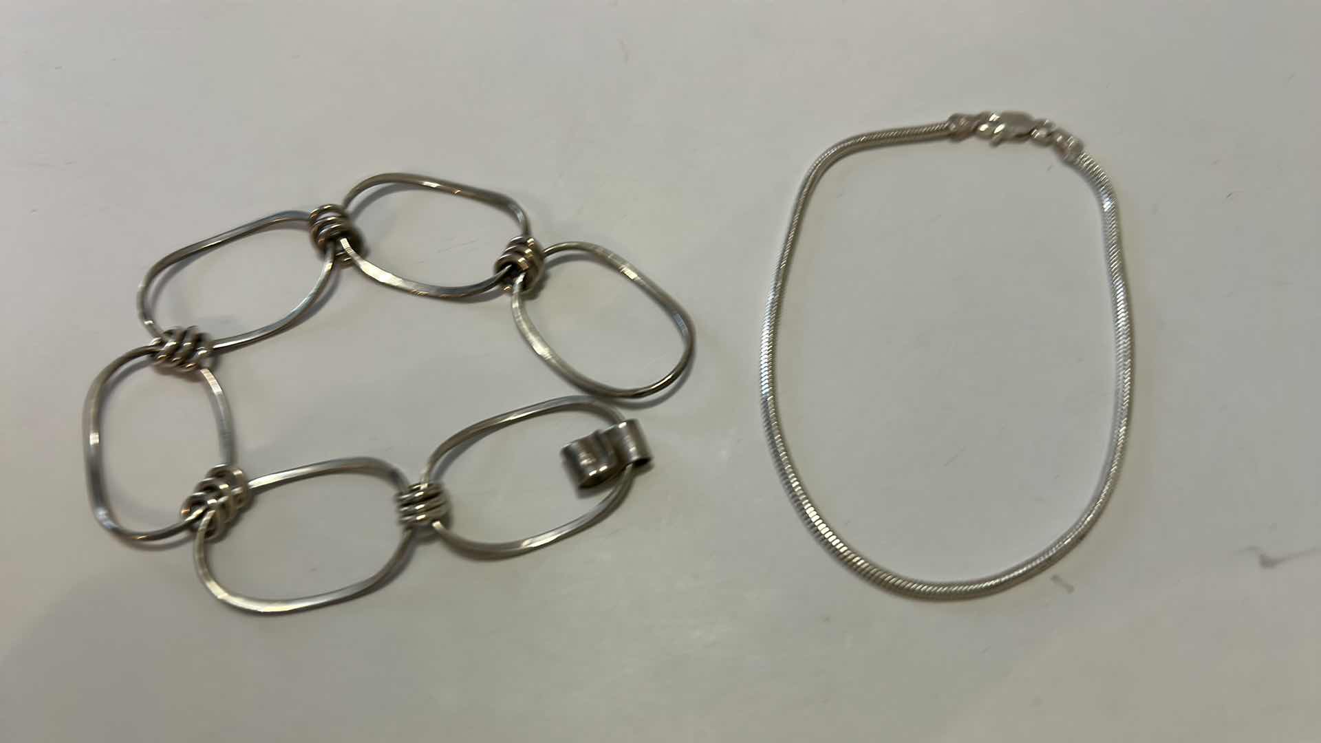 Photo 2 of FINE JEWELRY- 2- .925 STERLING SILVER BRACELETS