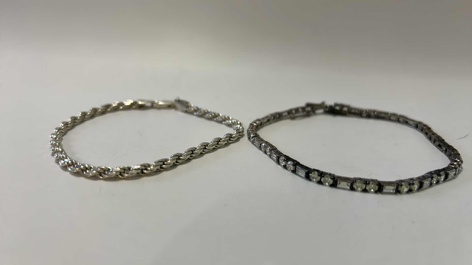 Photo 1 of FINE JEWELRY- 2- .925 STERLING SILVER BRACELETS