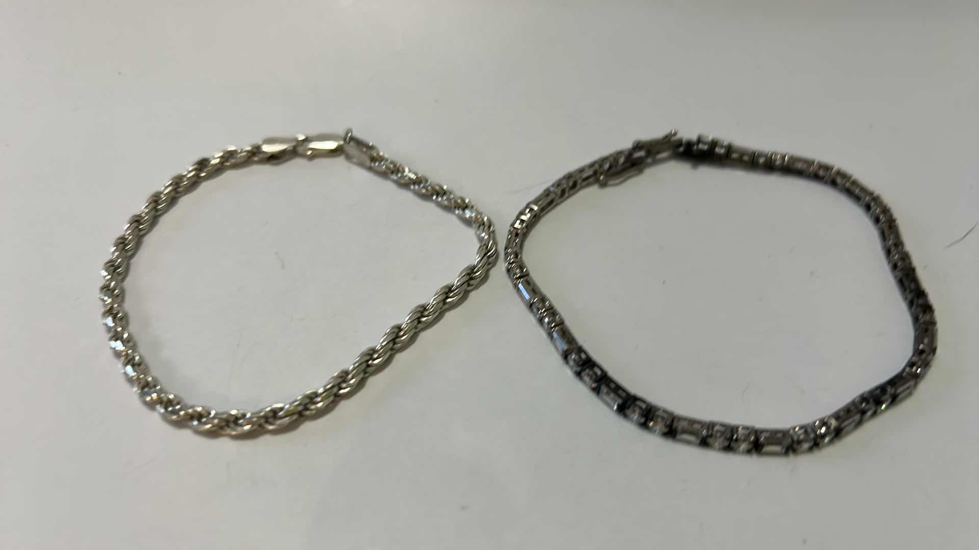 Photo 1 of FINE JEWELRY- 2- .925 STERLING SILVER BRACELETS