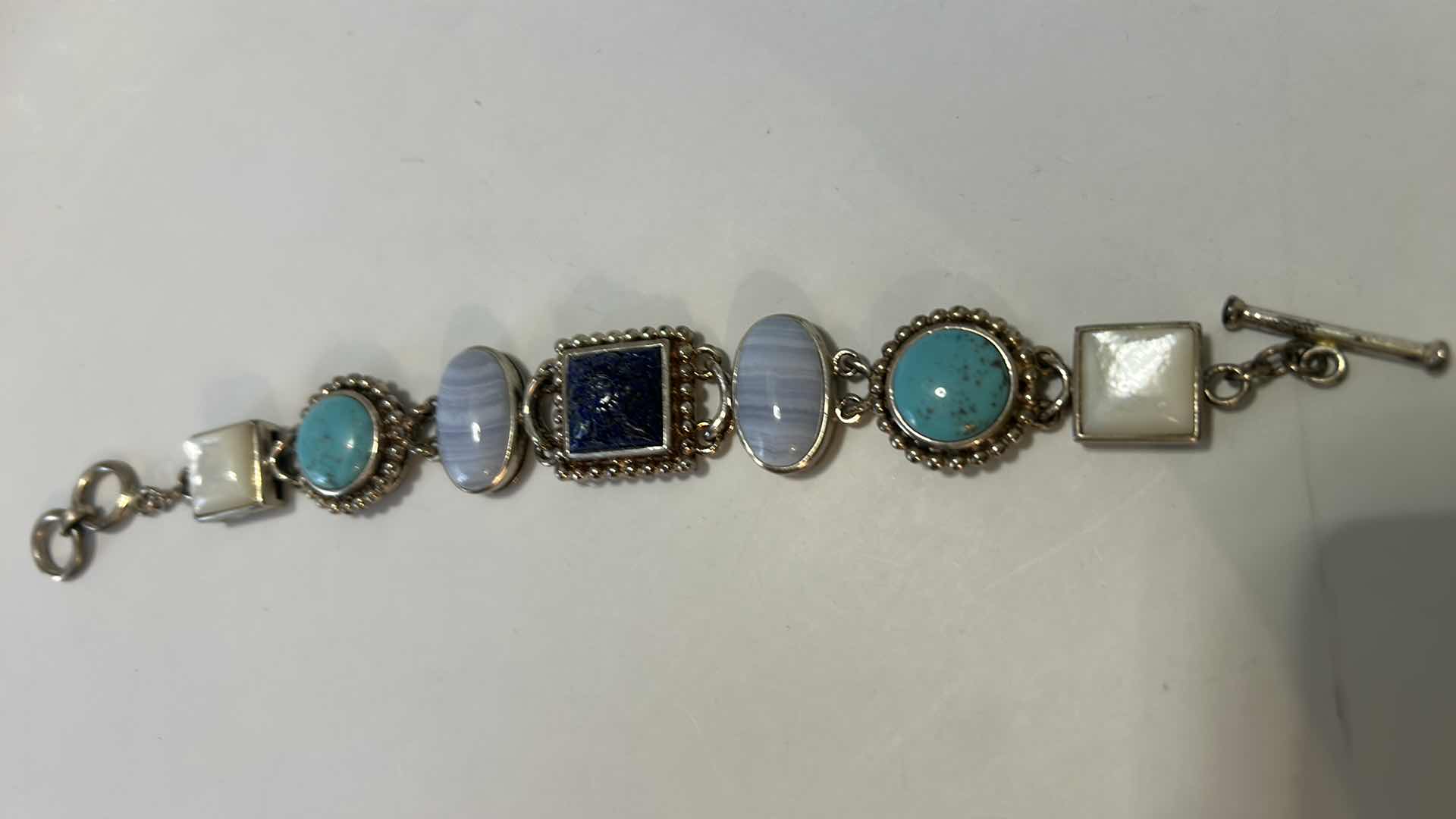 Photo 1 of FINE JEWELRY- 925 STERLING SILVER BRACELET WITH STONES