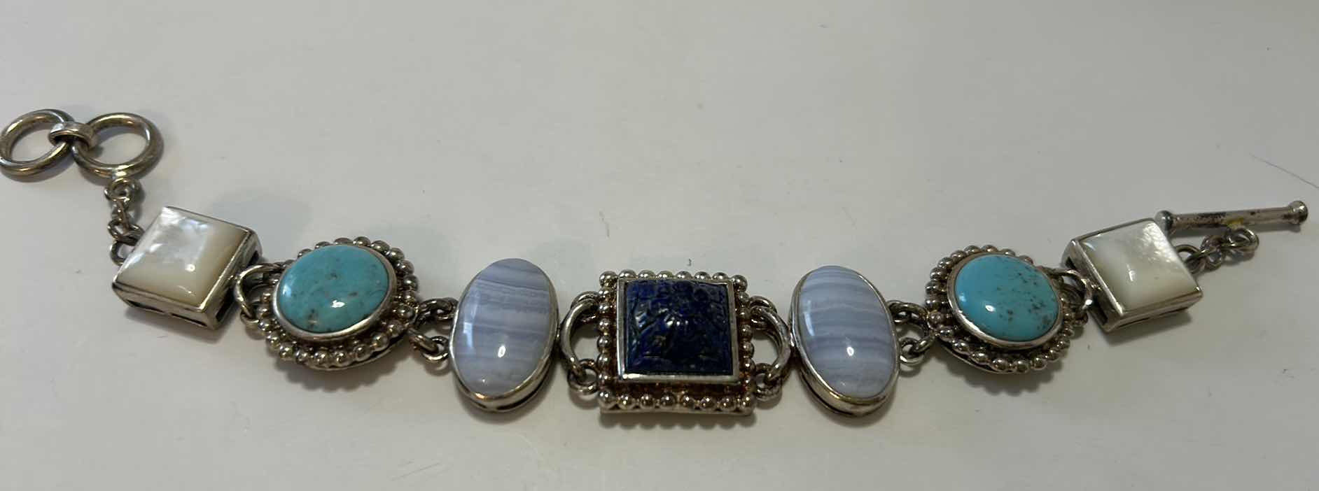 Photo 1 of FINE JEWELRY- 925 STERLING SILVER BRACELET WITH STONES