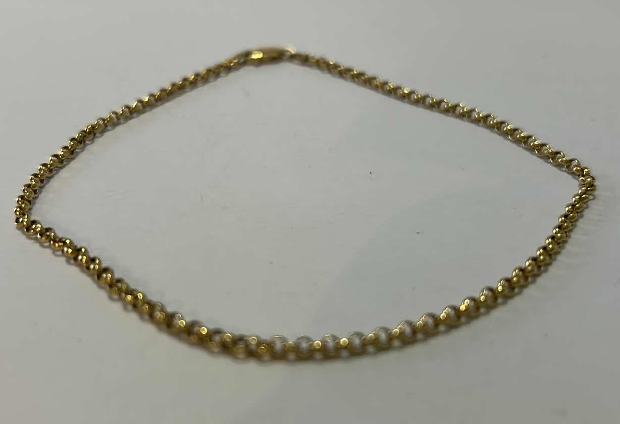 Photo 3 of FINE JEWELRY - 18K GOLD BRACELET/ANKLET