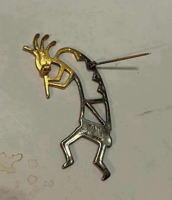 Photo 1 of FINE JEWELRY- .925 STERLING SILVER AMERICAN INDIAN PIN H2.5”