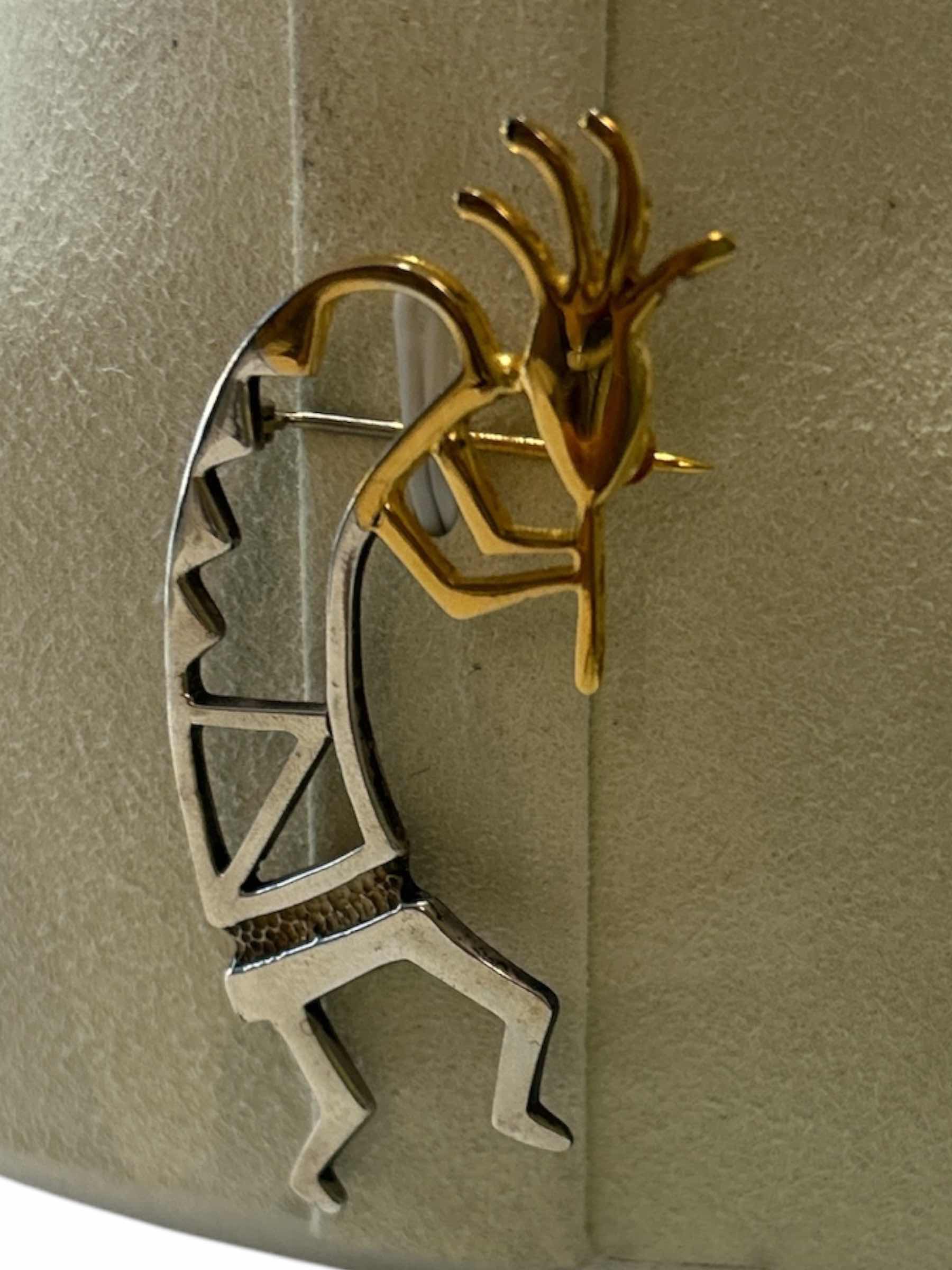 Photo 1 of FINE JEWELRY- .925 STERLING SILVER AMERICAN INDIAN PIN H2.5”