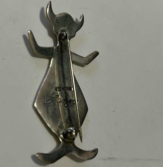 Photo 1 of FINE JEWELRY- .925 STERLING SILVER AMERICAN INDIAN PIN SIGNED H2”