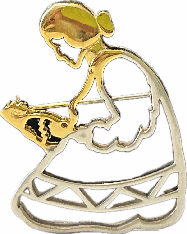 Photo 1 of FINE JEWELRY- .925 STERLING SILVER AMERICAN INDIAN PIN H2”