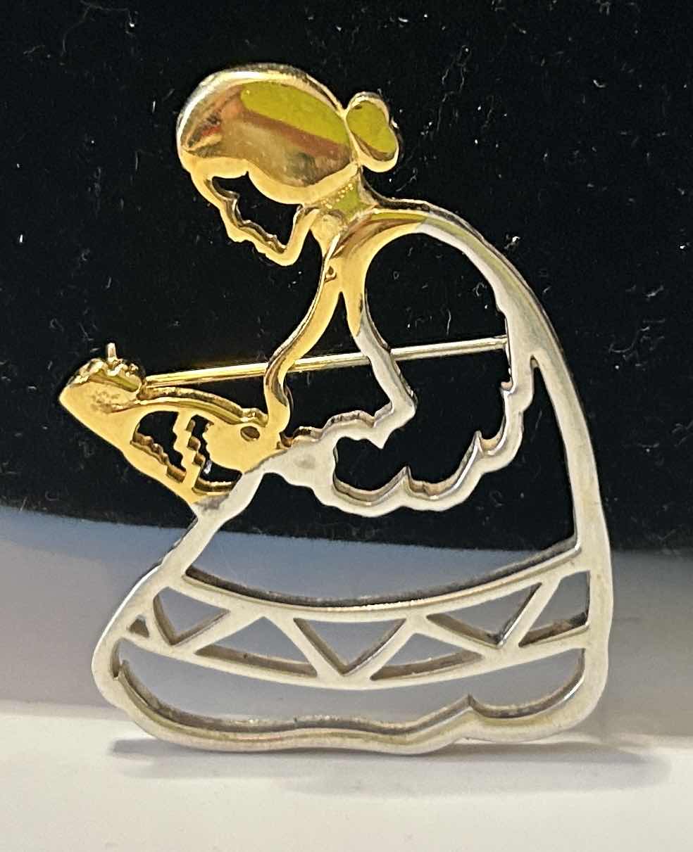 Photo 1 of FINE JEWELRY- .925 STERLING SILVER AMERICAN INDIAN PIN H2”