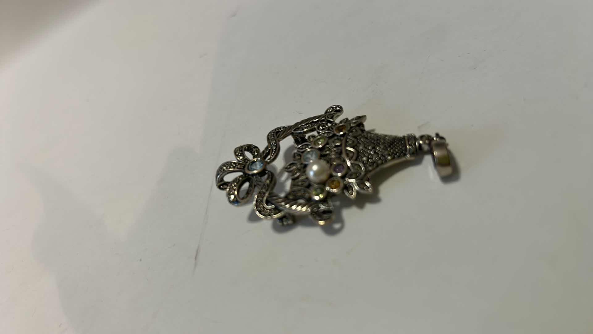 Photo 1 of FINE JEWELRY- .925 STERLING PENDANT/PIN  H3”
