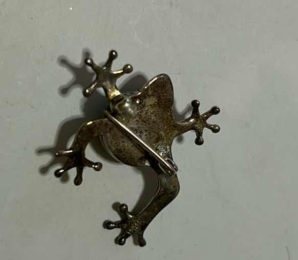 Photo 1 of FINE JEWELRY- .925 STERLING FROG PIN  H1”