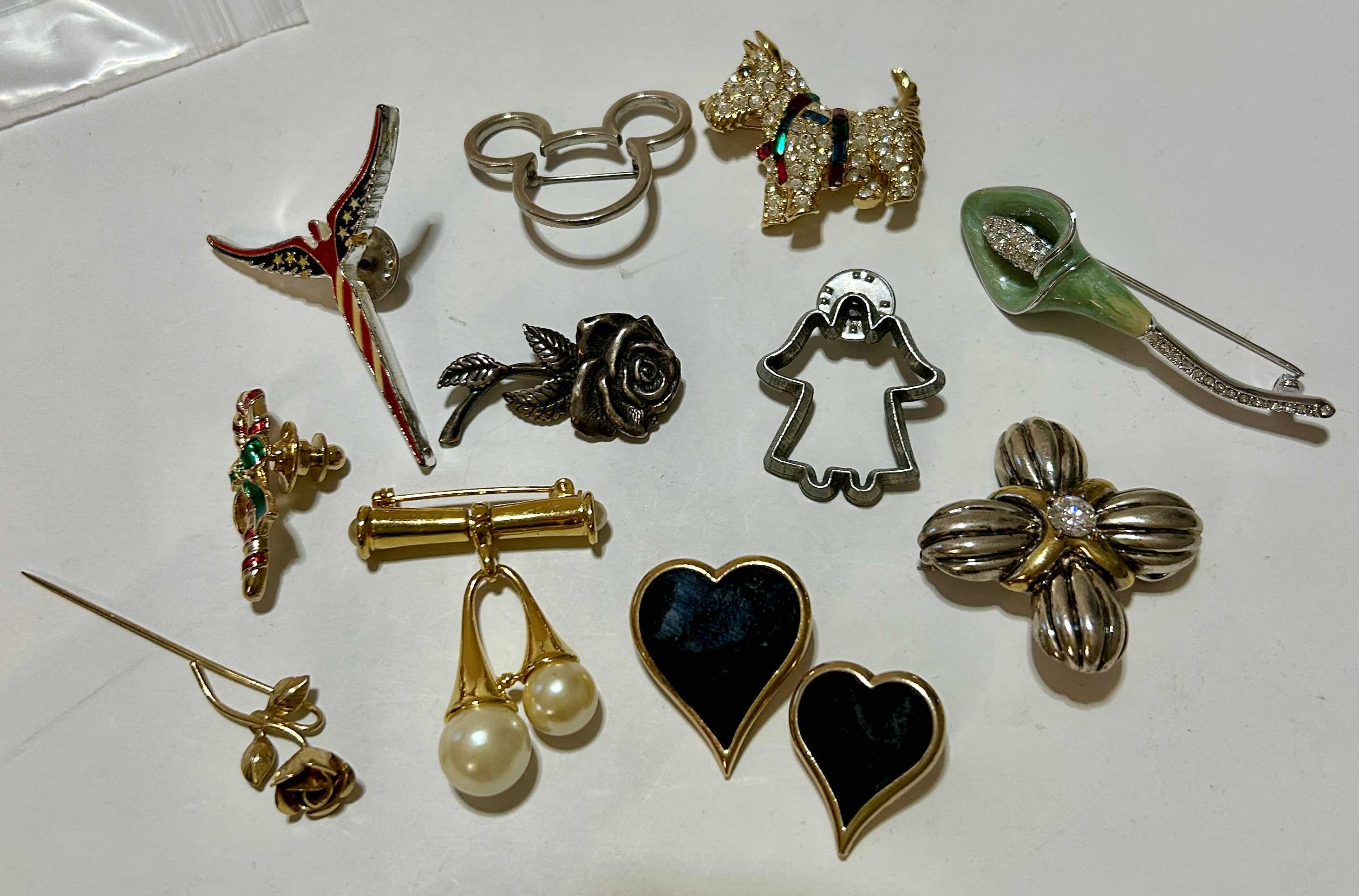 Photo 1 of COSTUME JEWELRY- 12 SMALL PINS