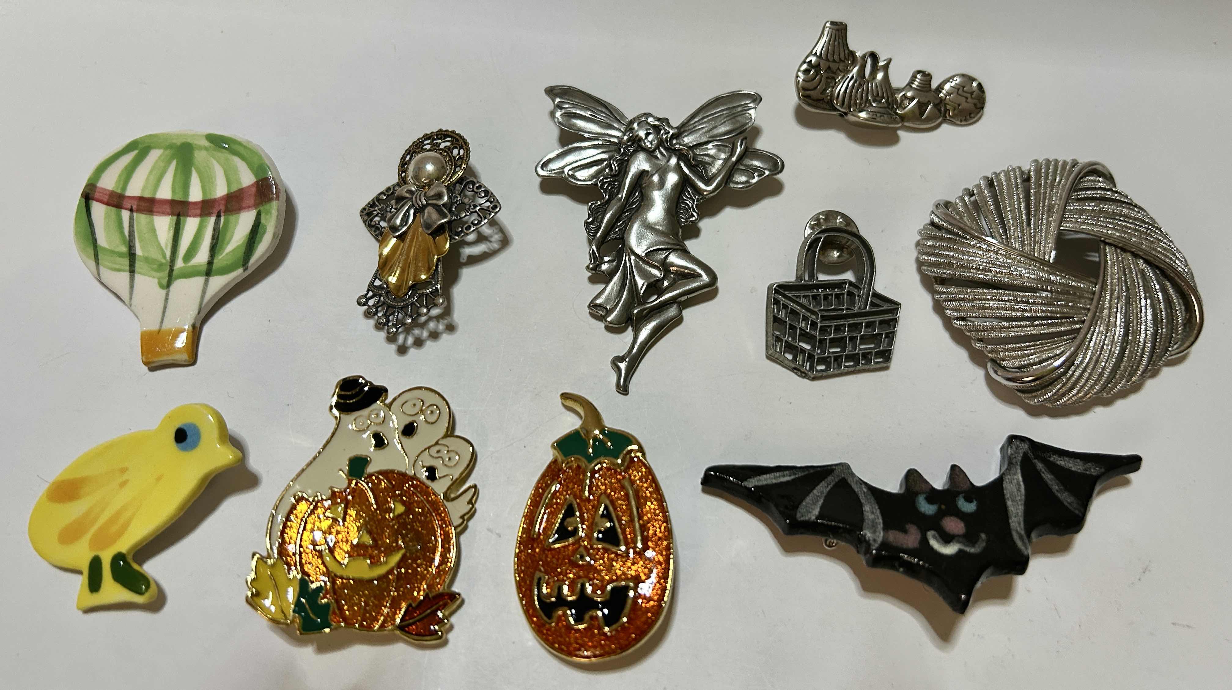 Photo 1 of COSTUME JEWELRY- 10 PINS