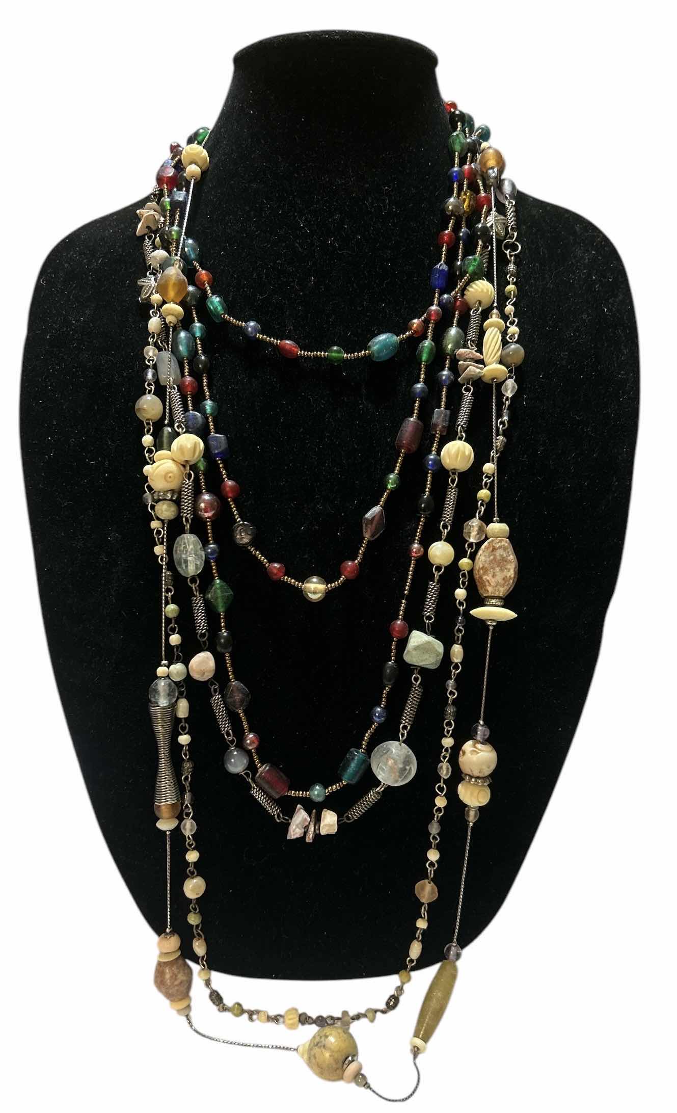 Photo 1 of JEWELRY 3 LONG BEADED NECKLACES