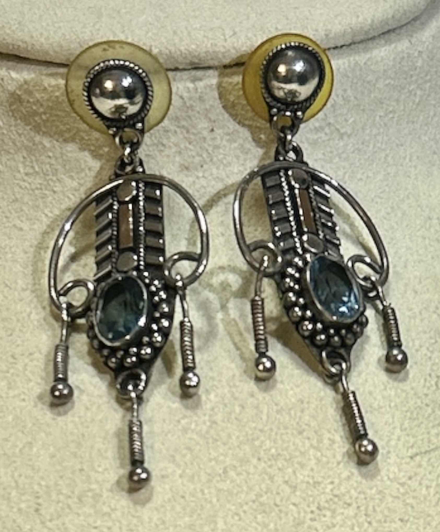 Photo 3 of FINE JEWELRY- .925 STERLING SILVER PIERCED EARRINGS