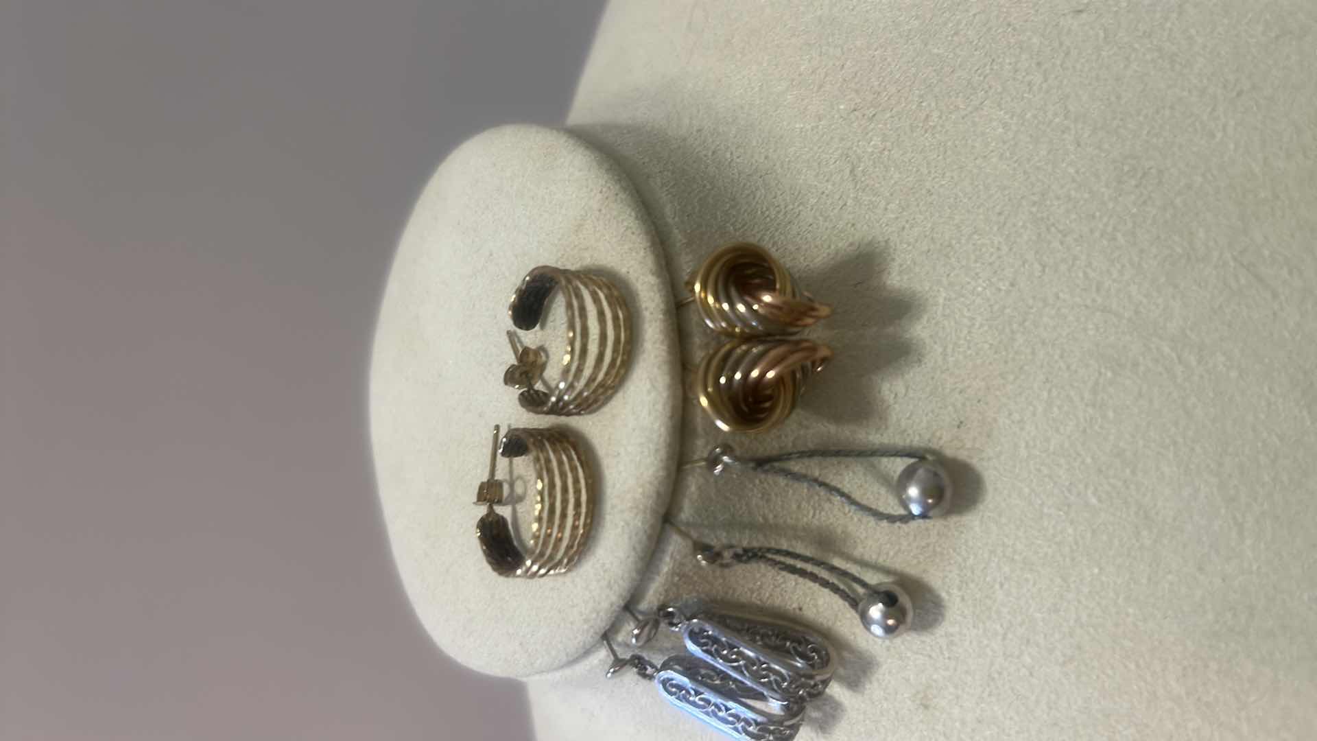 Photo 1 of 4 PAIRS SMALL PIERCED EARRINGS