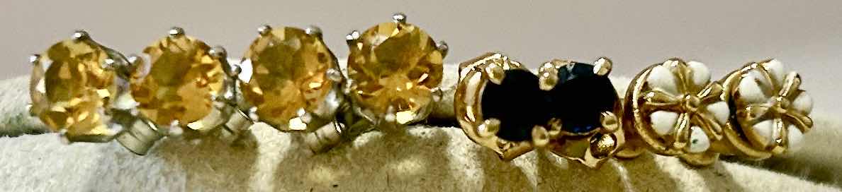 Photo 1 of 4 PAIRS TINY PIERCED EARRINGS