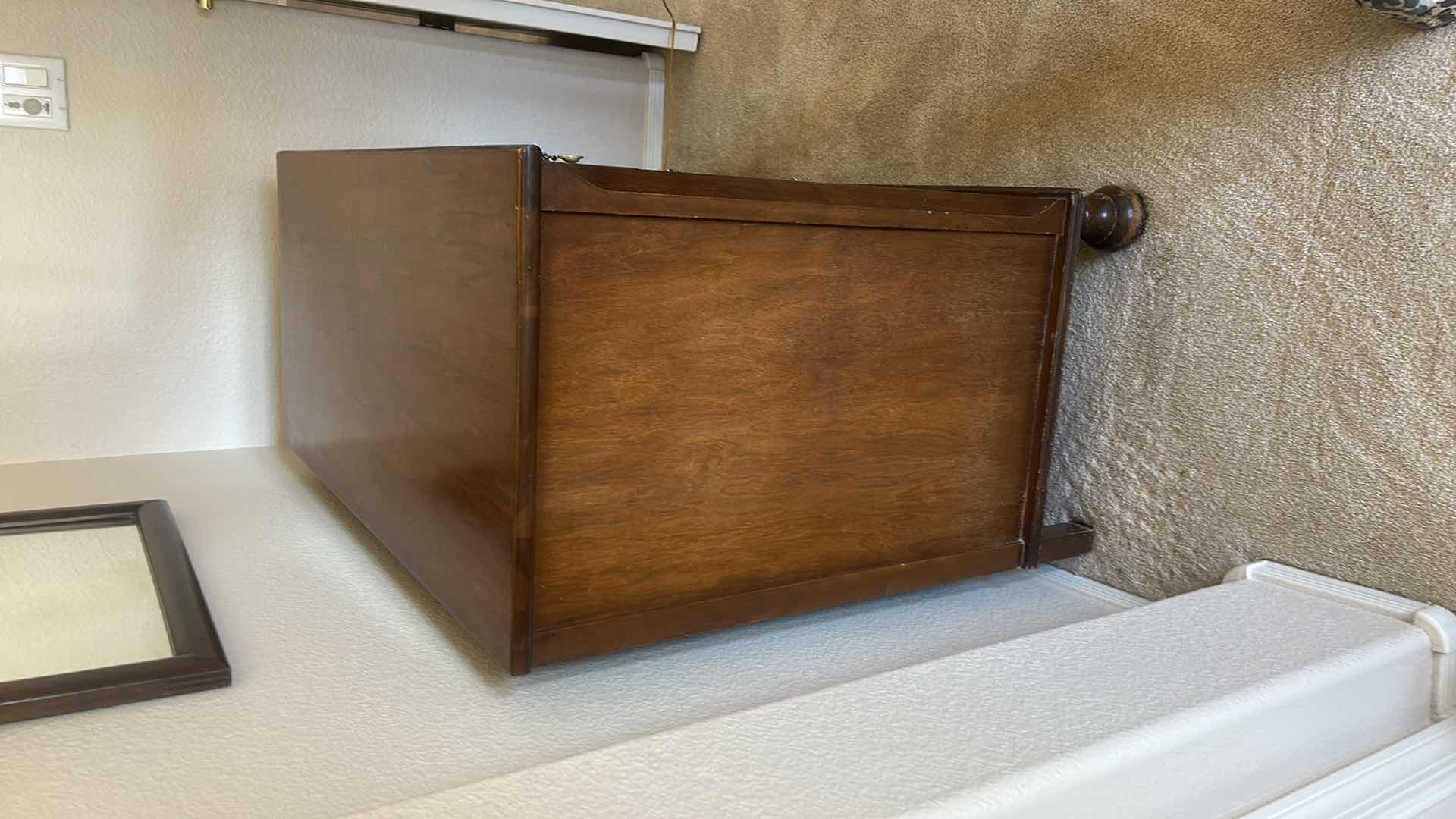 Photo 1 of VINTAGE WOOD SHOWERS FURNITURE 1668 TONGUE AND GROOVE DRESSER
40” x 19” x H34”