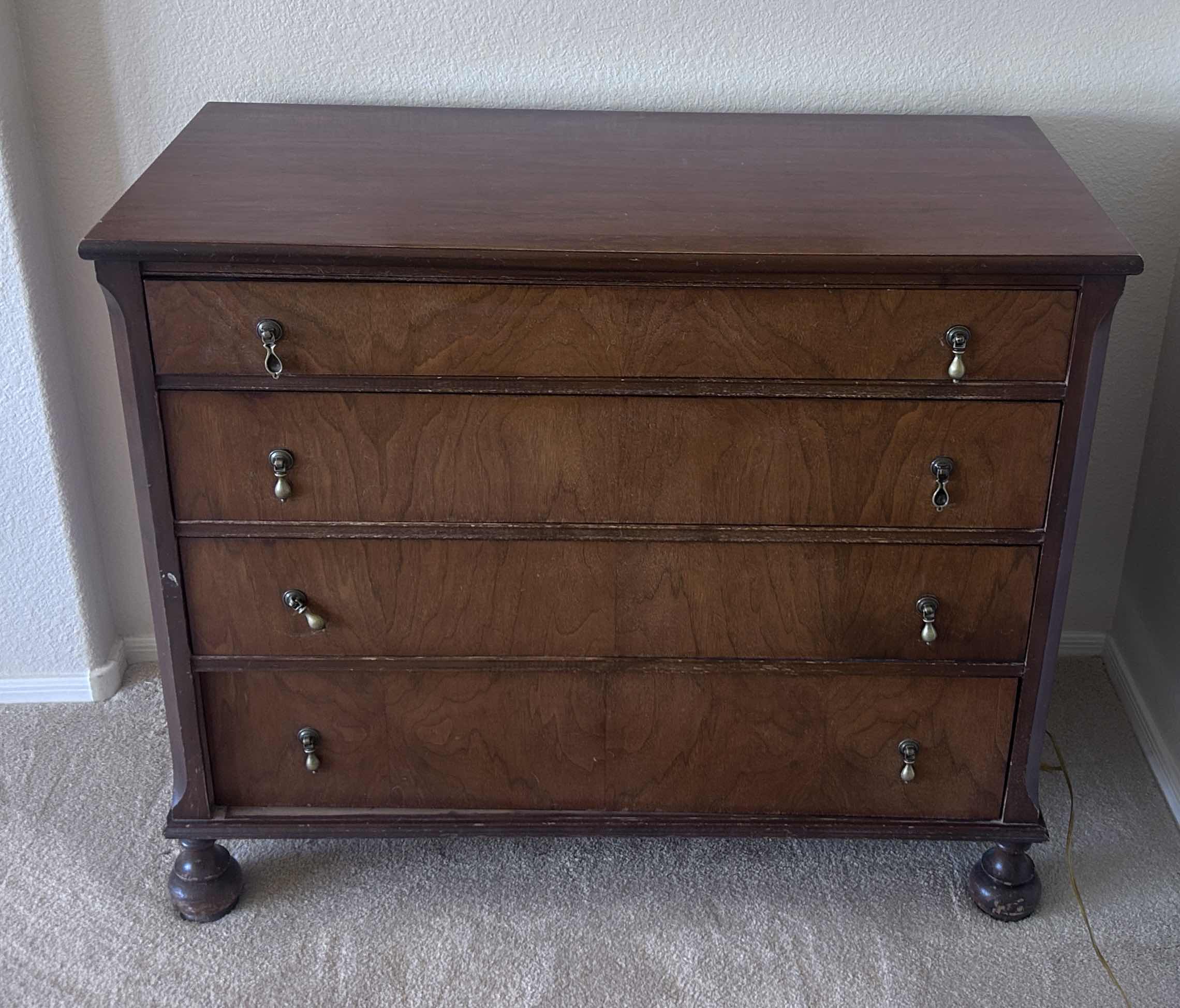 Photo 1 of VINTAGE WOOD SHOWERS FURNITURE 1668 TONGUE AND GROOVE DRESSER
40” x 19” x H34”