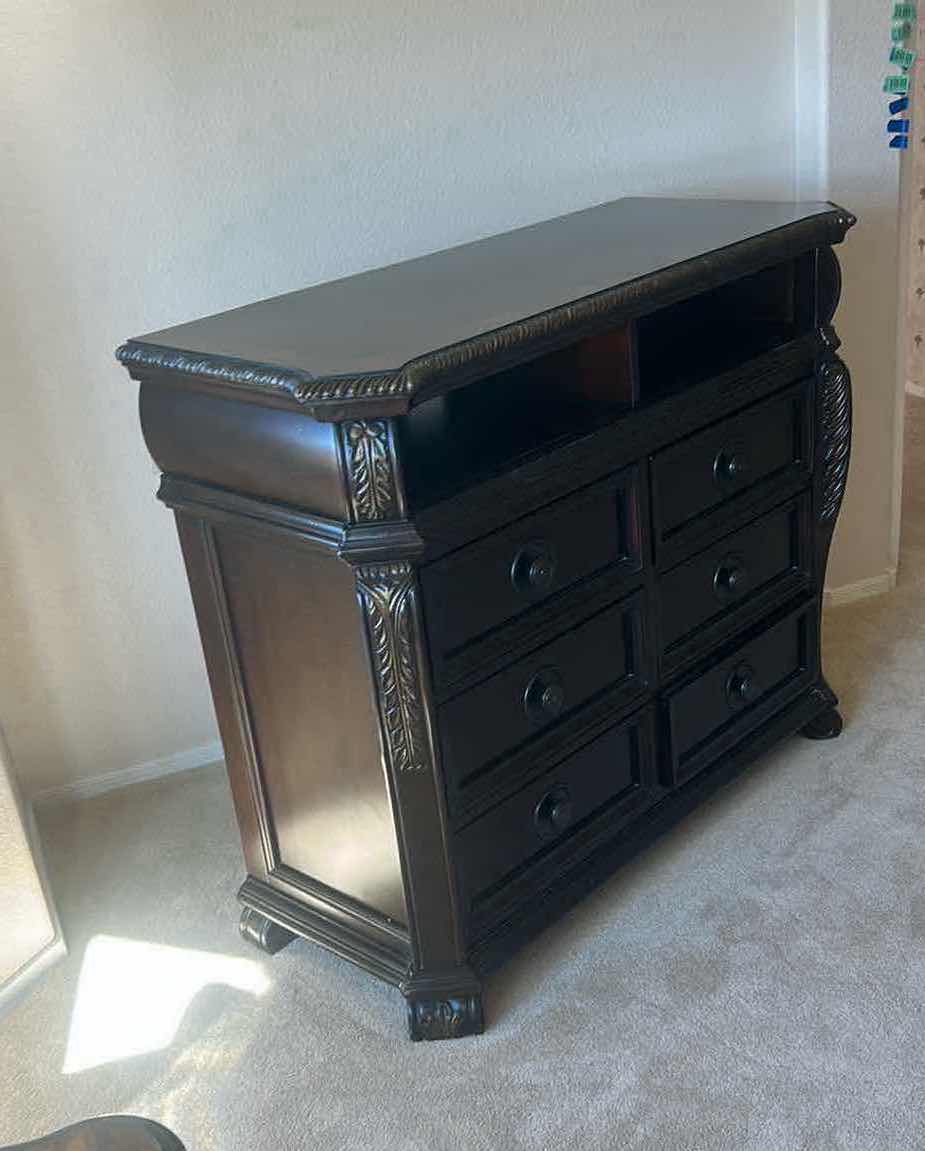 Photo 1 of TRADITIONAL STYLE SOLID WOOD MEDIA CABINET 47 1/2” x 19” H39”