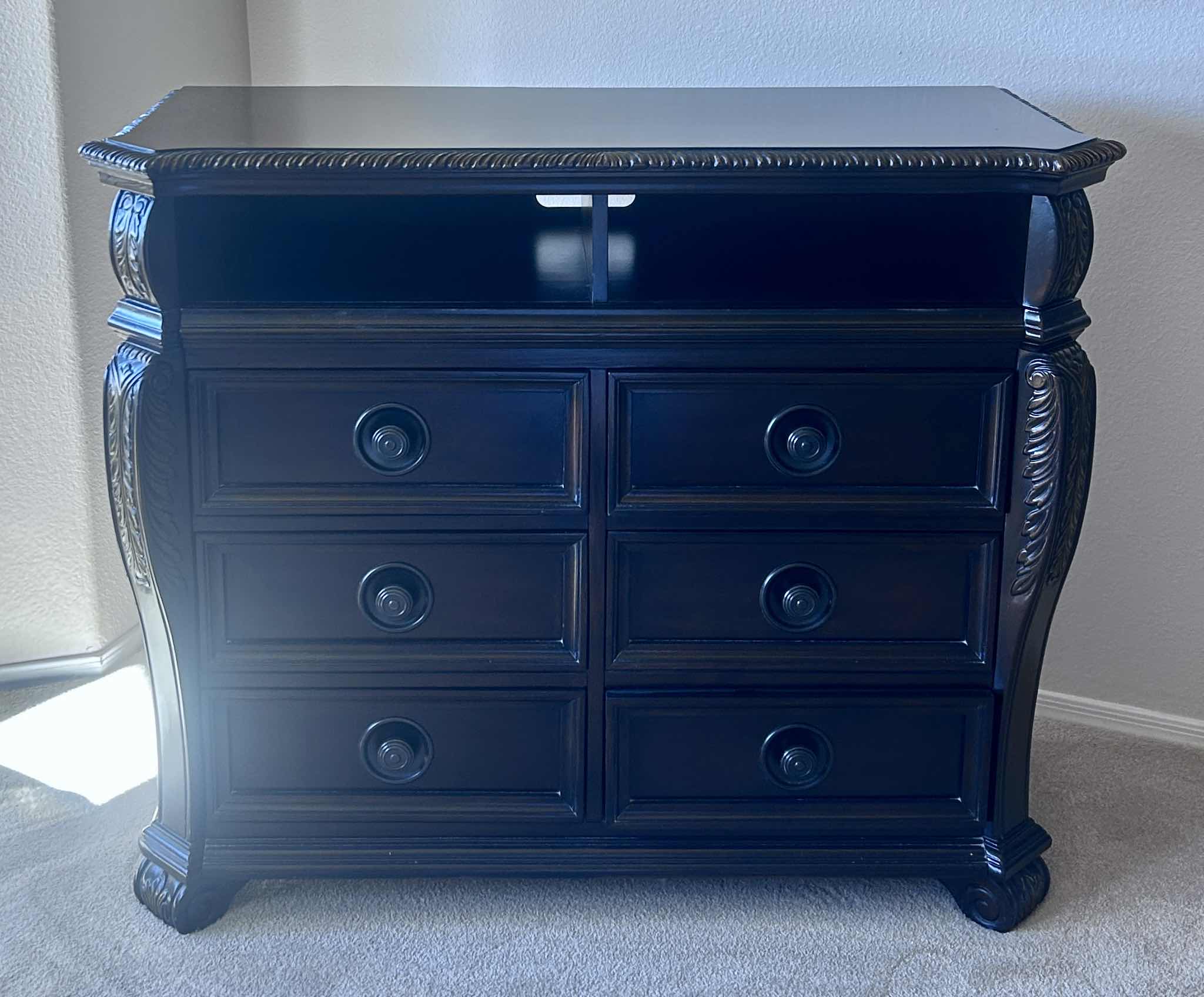 Photo 1 of TRADITIONAL STYLE SOLID WOOD MEDIA CABINET 47 1/2” x 19” H39”