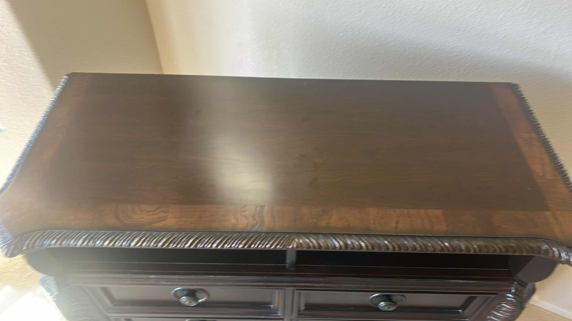 Photo 1 of TRADITIONAL STYLE SOLID WOOD MEDIA CABINET 47 1/2” x 19” H39”