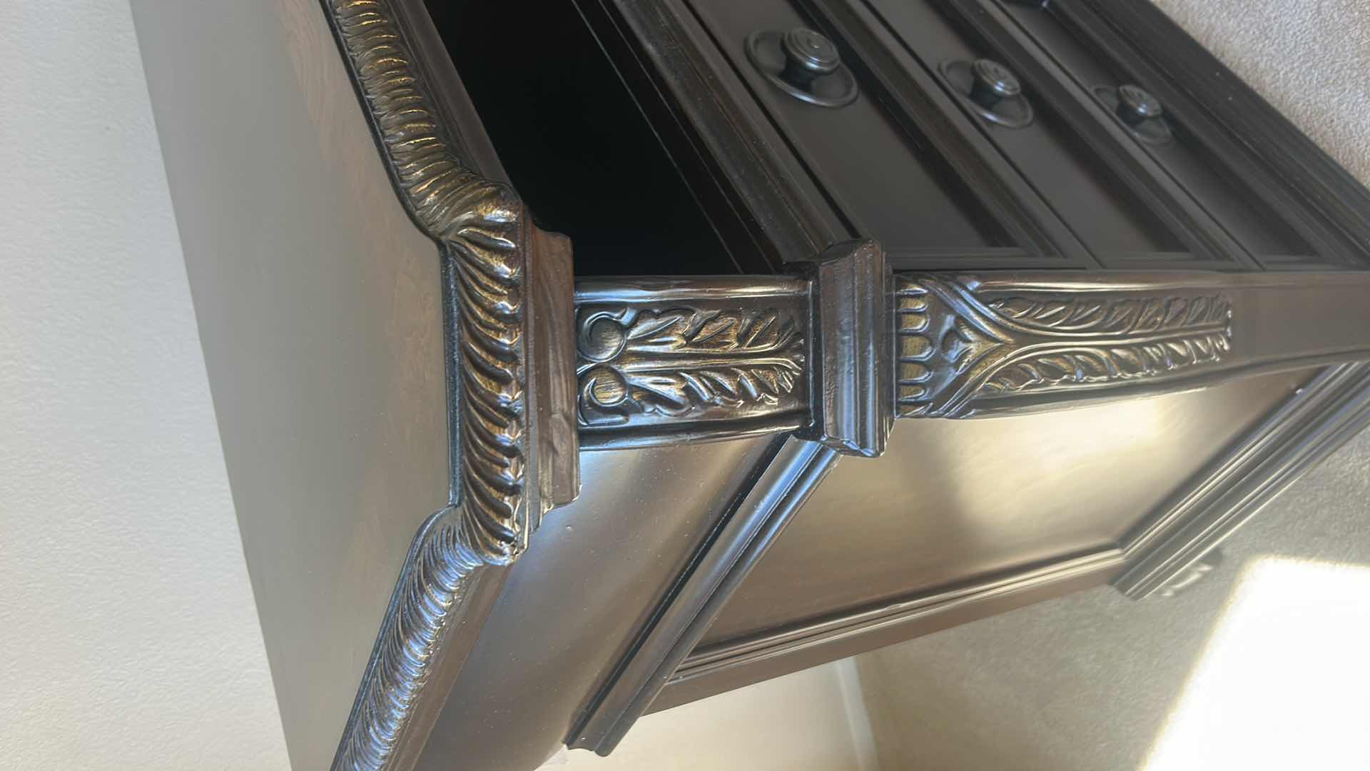 Photo 1 of TRADITIONAL STYLE SOLID WOOD MEDIA CABINET 47 1/2” x 19” H39”