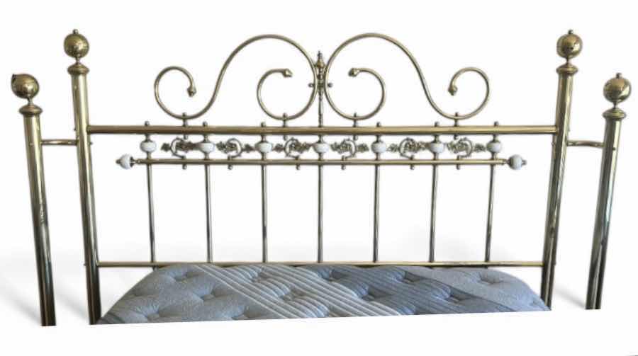 Photo 1 of VINTAGE BRASS HEADBOARD 87” X H59.5”