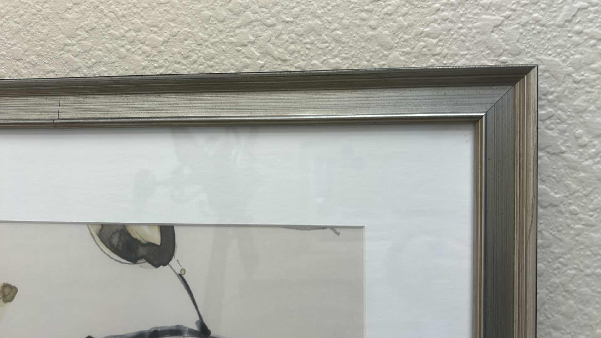 Photo 1 of SILVER FRAMED HAND CRAFTED WATERCOLOR ARTWORK 17 1/2“ x H21 1/2“