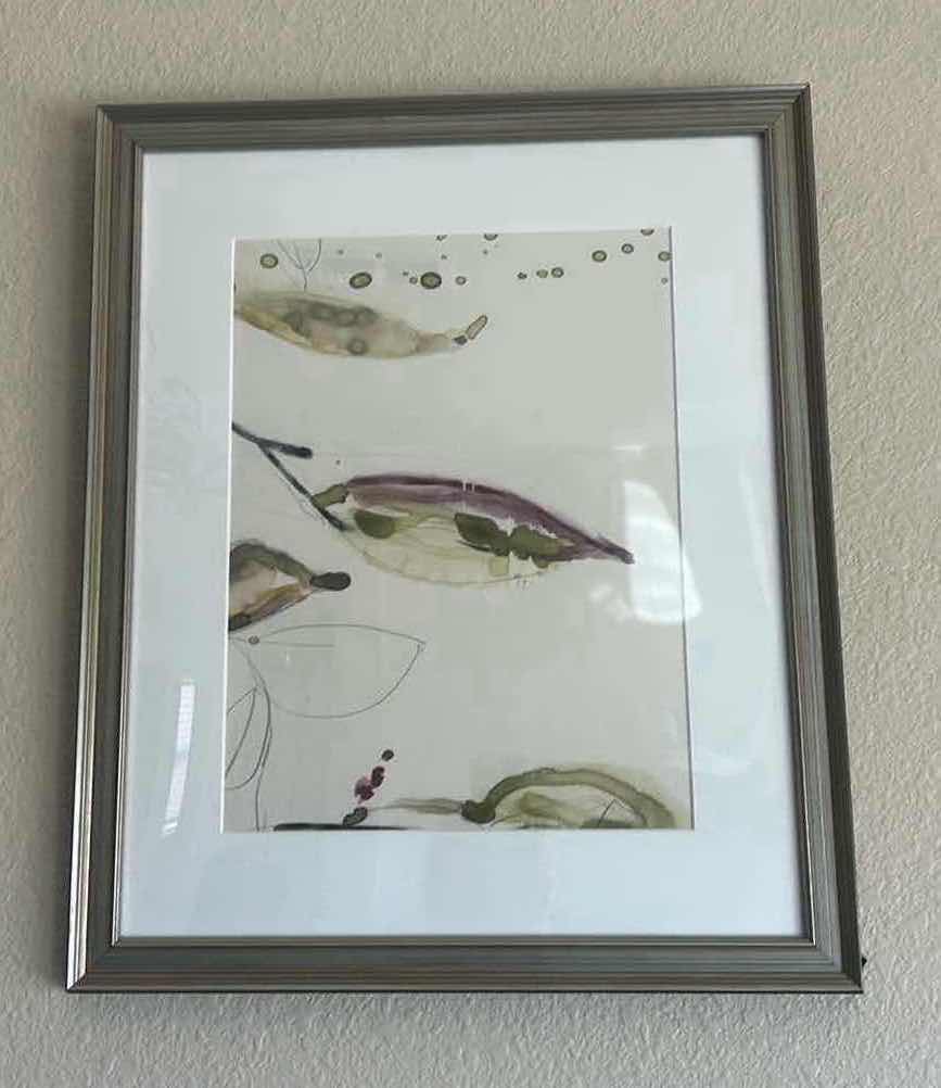 Photo 1 of SILVER FRAMED HAND CRAFTED WATERCOLOR ARTWORK 17 1/2“ x H21 1/2“