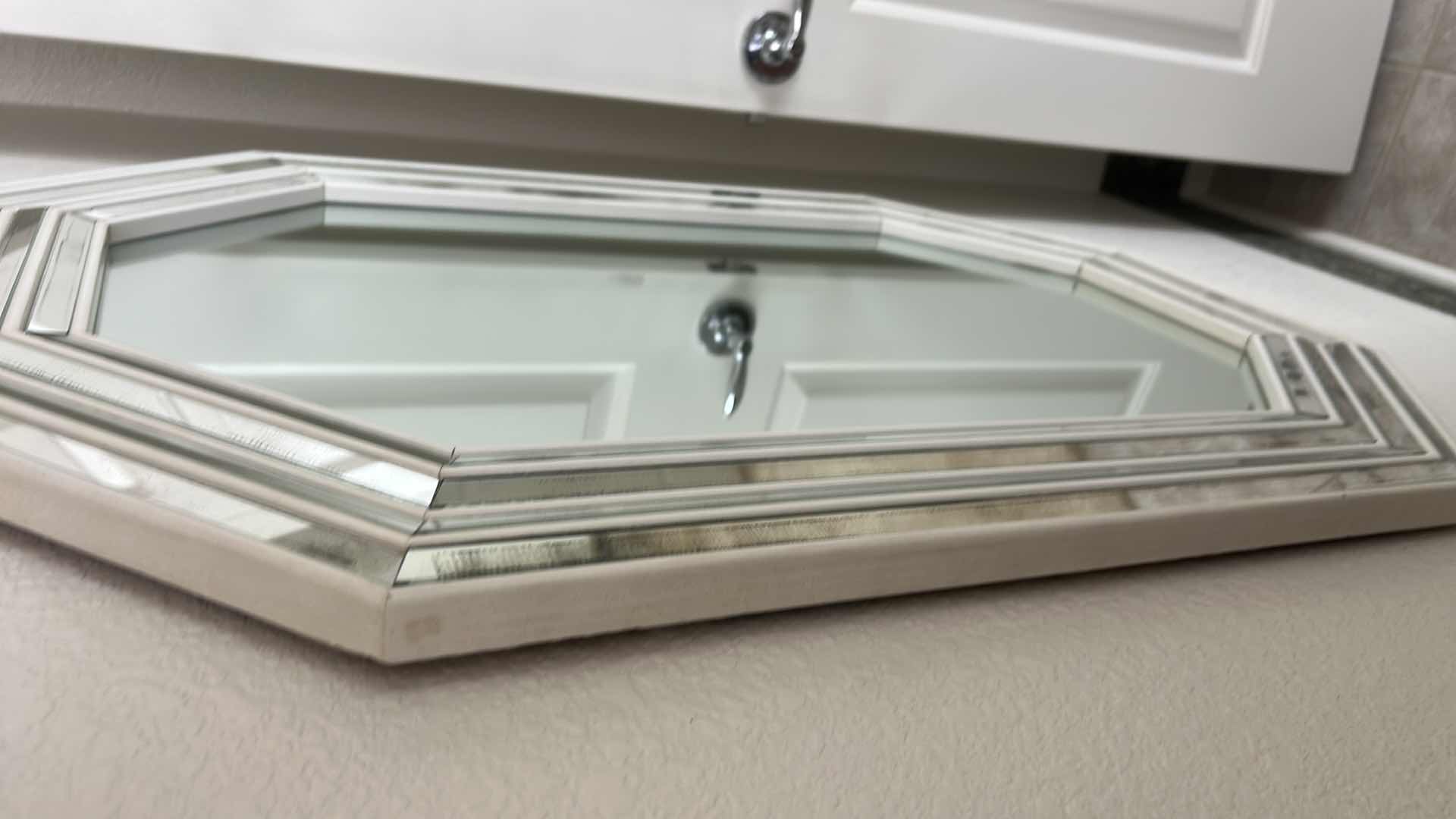 Photo 1 of VINTAGE OCTAGON  MIRROR 25 1/2” x H37 1/2”