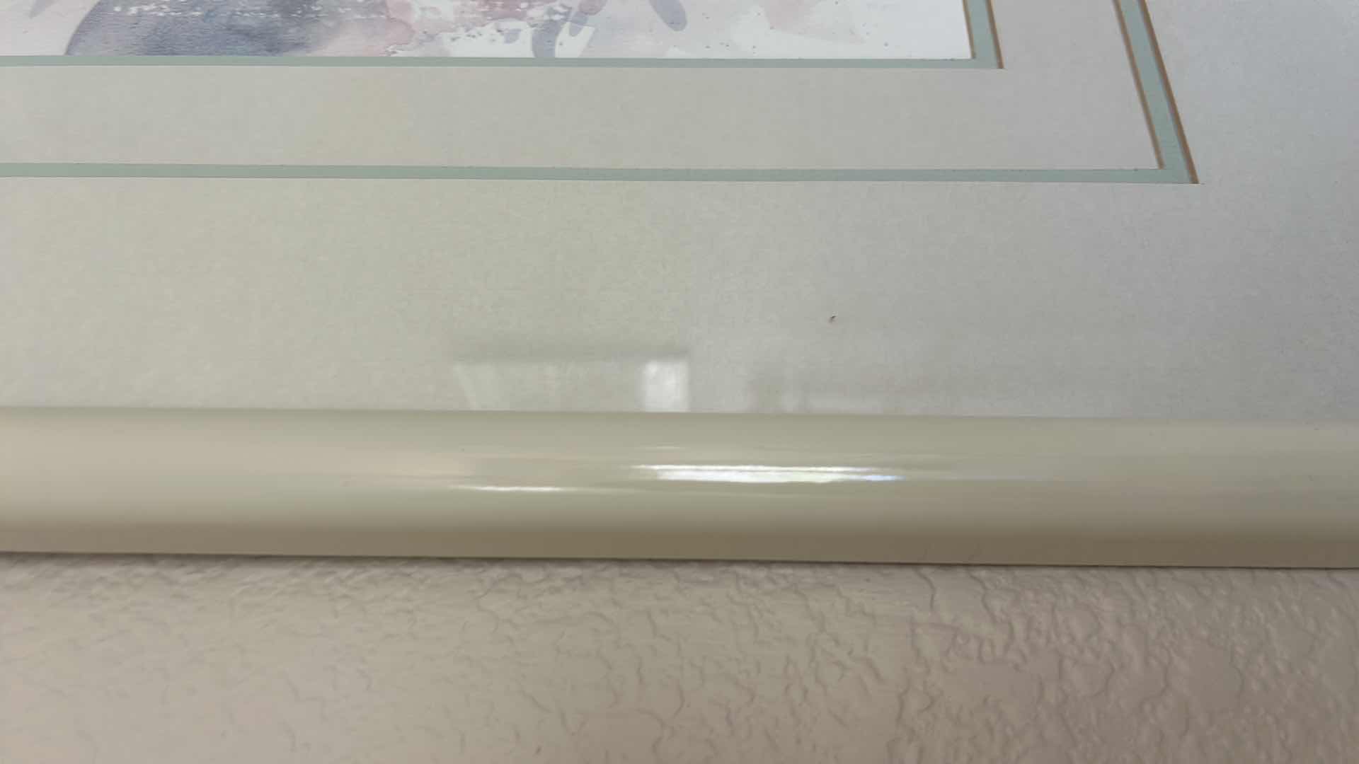 Photo 1 of HIGH GLOSS WHITE WOOD FRAMED, PASTEL FLORAL, DAWNA BARTON "SUE'S BOUQUET" WATERCOLOR SIGNED ARTWORK 31“ x H25“