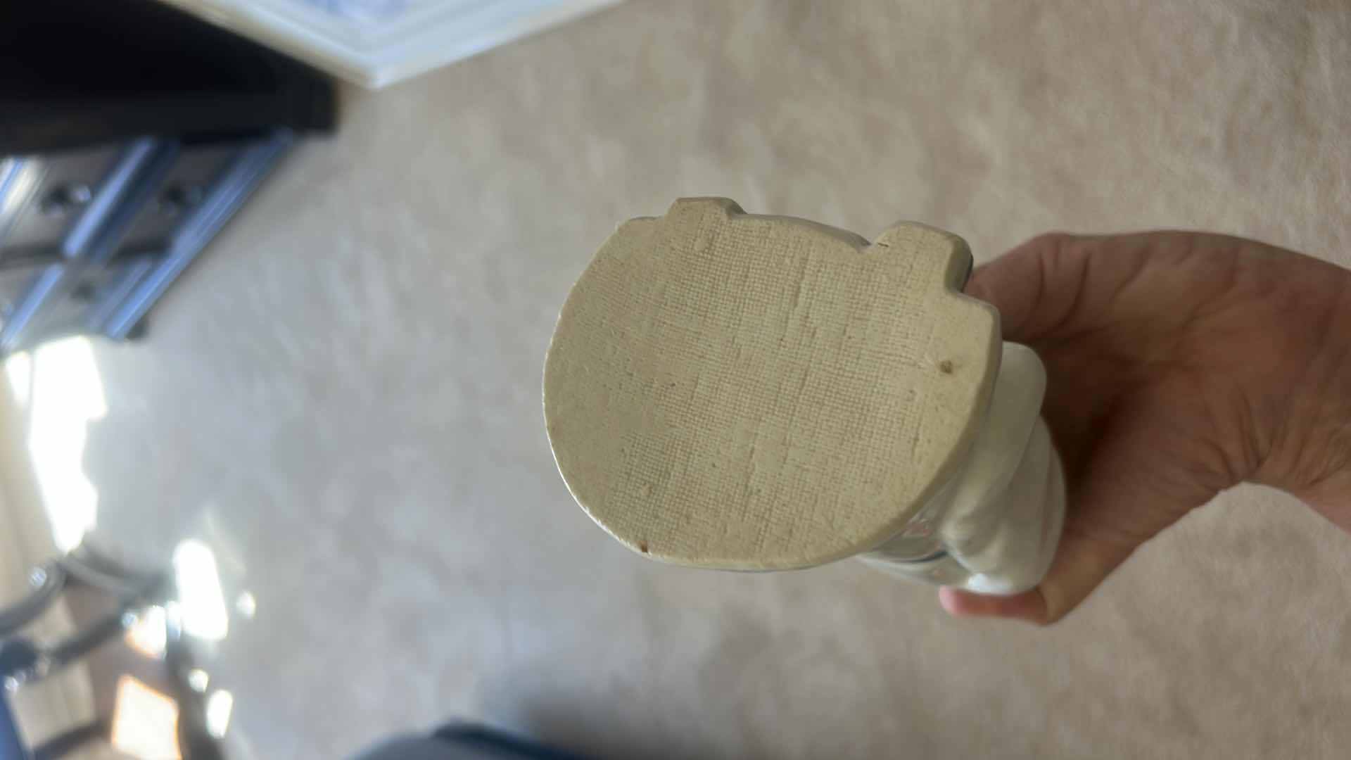 Photo 1 of VINTAGE CHINESE PORCELAIN BLUE AND WHITE FIGURINE H9”