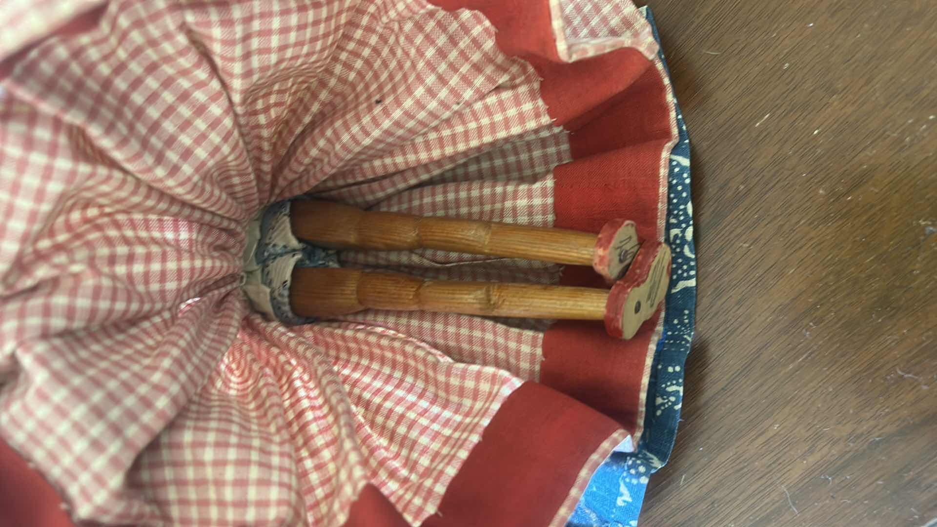 Photo 1 of HAND MADE WOODEN FOLK DOLL IN TRADITIONAL 9”