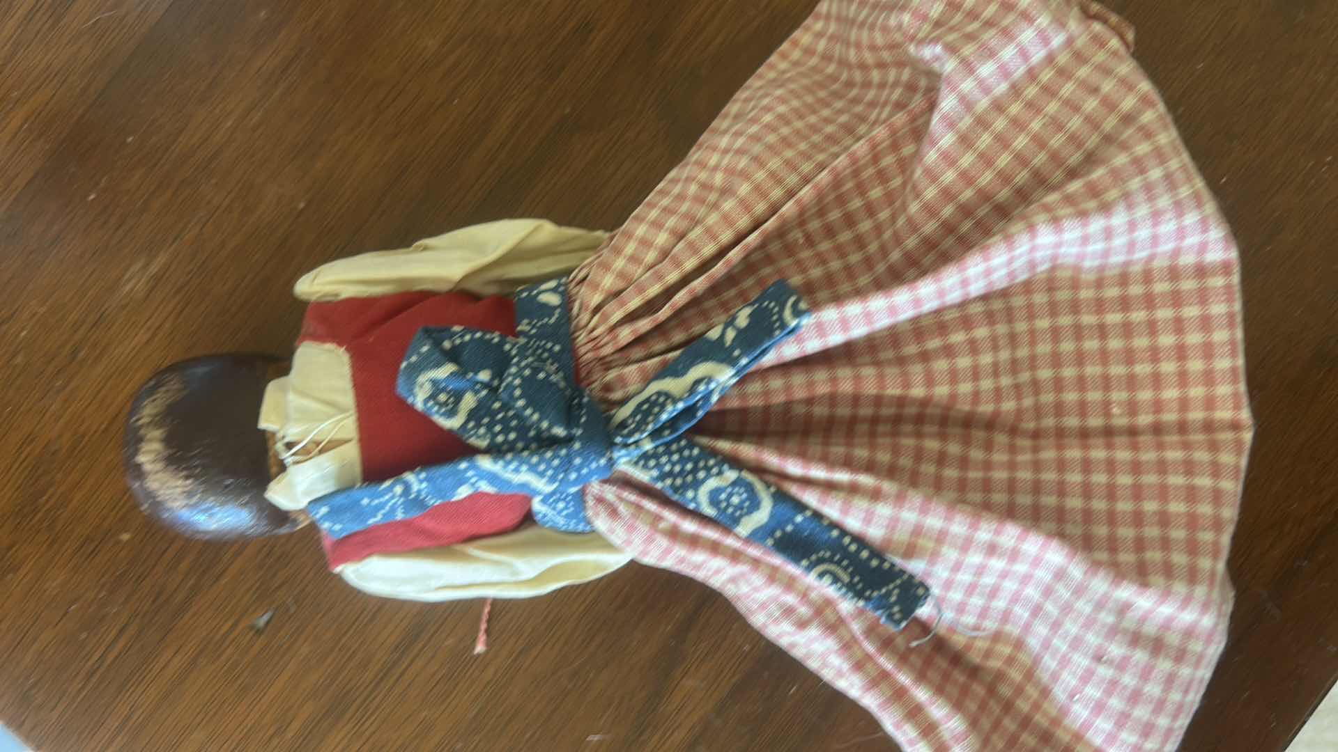 Photo 1 of HAND MADE WOODEN FOLK DOLL IN TRADITIONAL 9”