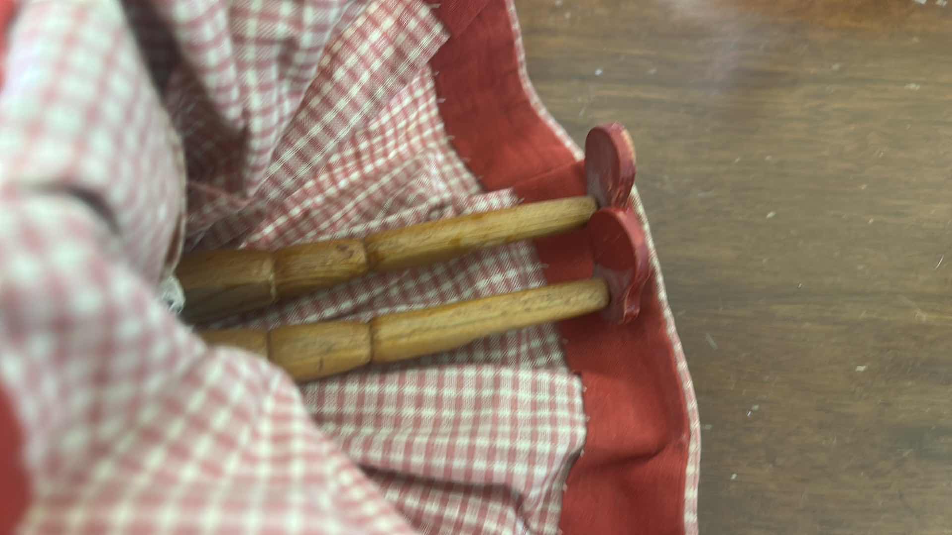 Photo 1 of HAND MADE WOODEN FOLK DOLL IN TRADITIONAL 9”