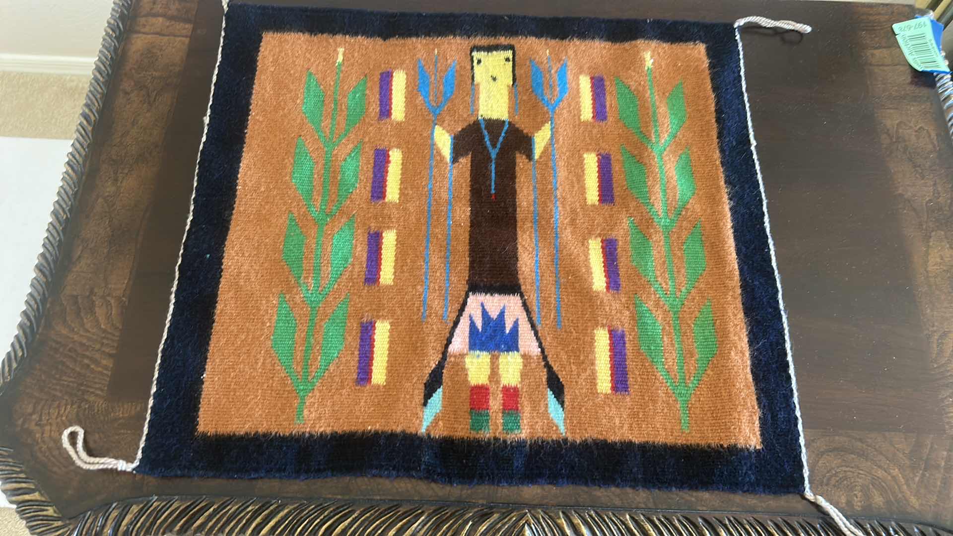 Photo 1 of GENUINE NAVAJO RUG 18” x 16”