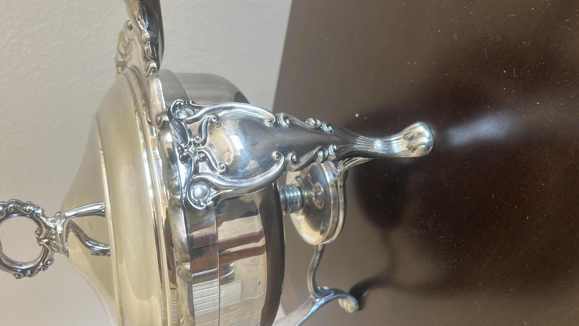 Photo 1 of B ROGERS SILVER PLATED CHAFING DISH AND PAN