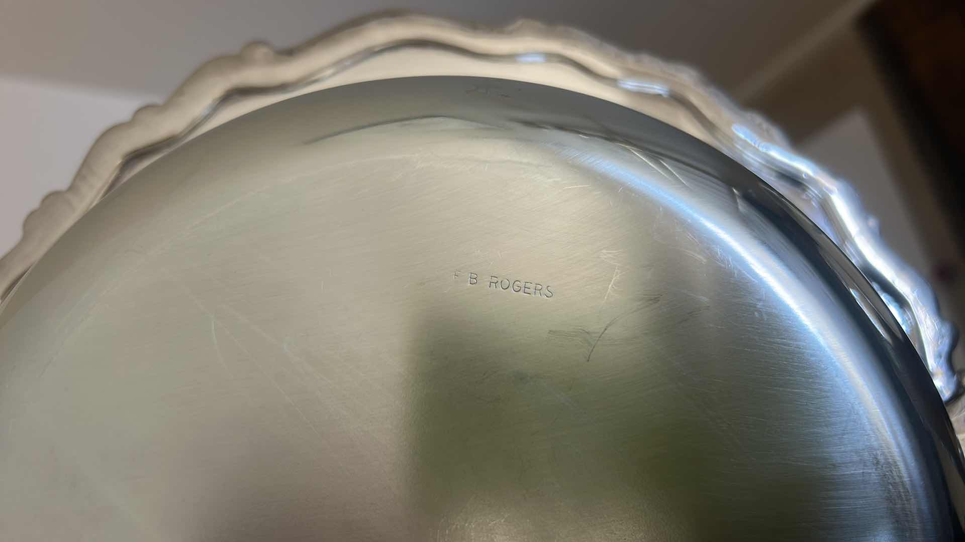 Photo 1 of B ROGERS SILVER PLATED CHAFING DISH AND PAN