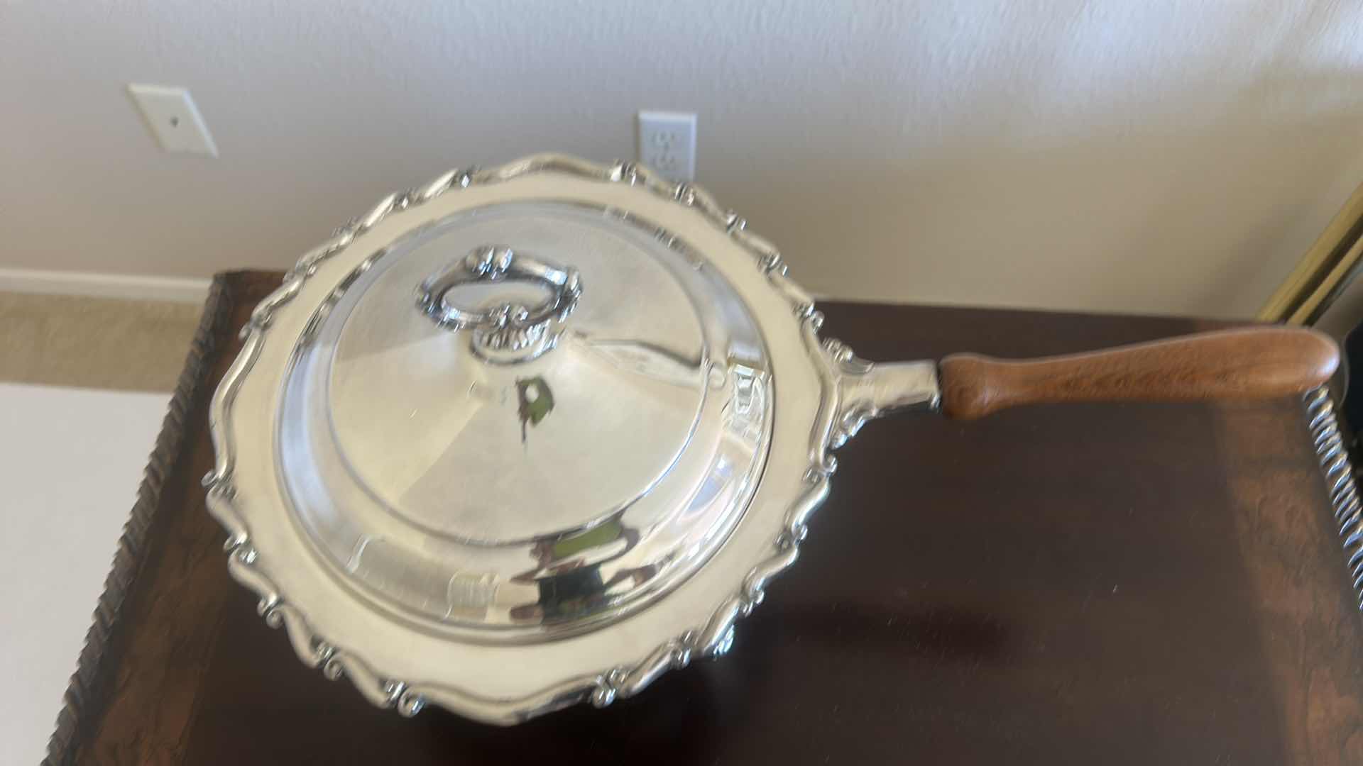 Photo 1 of B ROGERS SILVER PLATED CHAFING DISH AND PAN