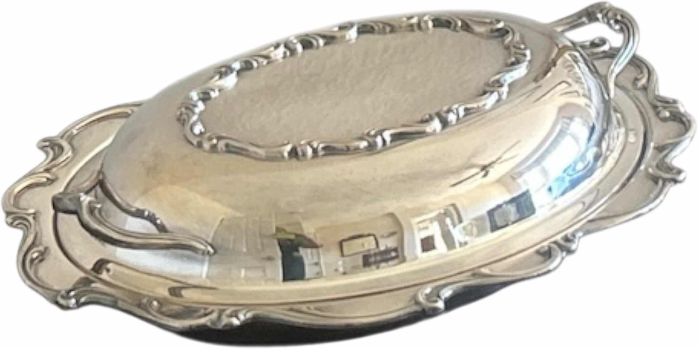 Photo 1 of INTERNATIONAL SILVER COMPANY SILVER PLATED SERVING DISH WITH LID 12” x H9 1/2”