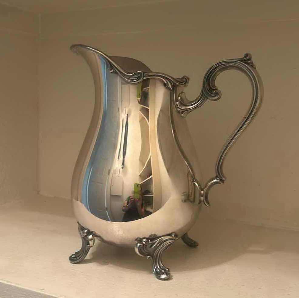 Photo 1 of WEBSTER AND WILCOX INTERNATIONAL SILVER COMPANY SILVER PLATED WATER PITCHER H9”