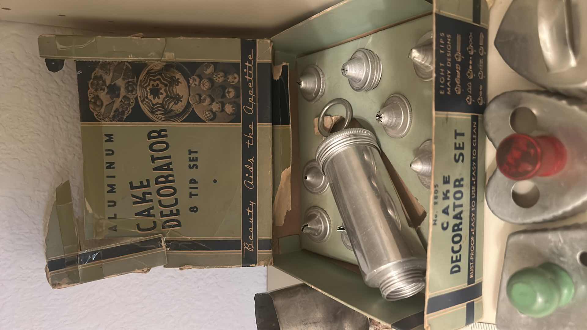 Photo 1 of VINTAGE CAKE SET, COOKIE CUTTERS AND MORE