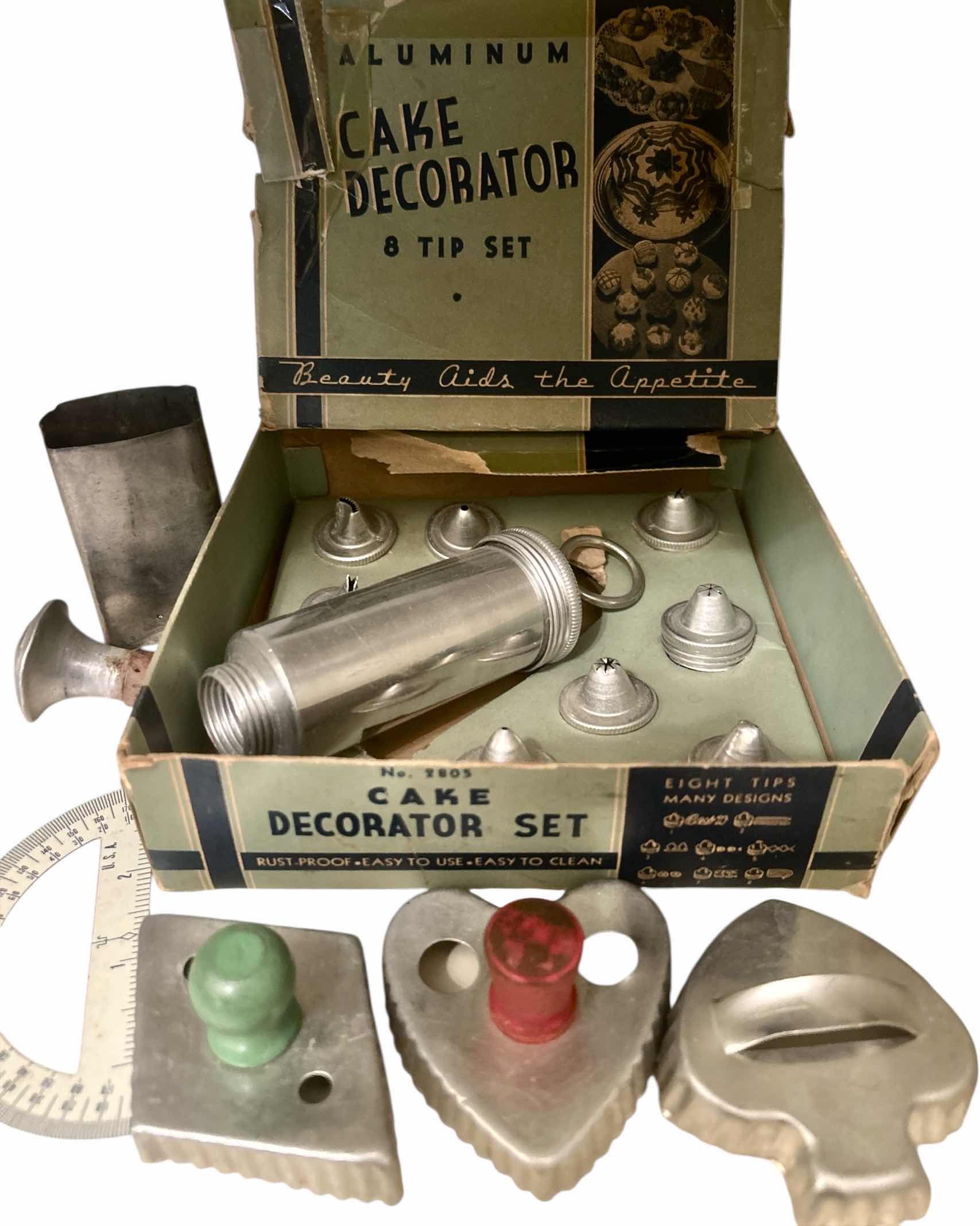 Photo 1 of VINTAGE CAKE SET, COOKIE CUTTERS AND MORE