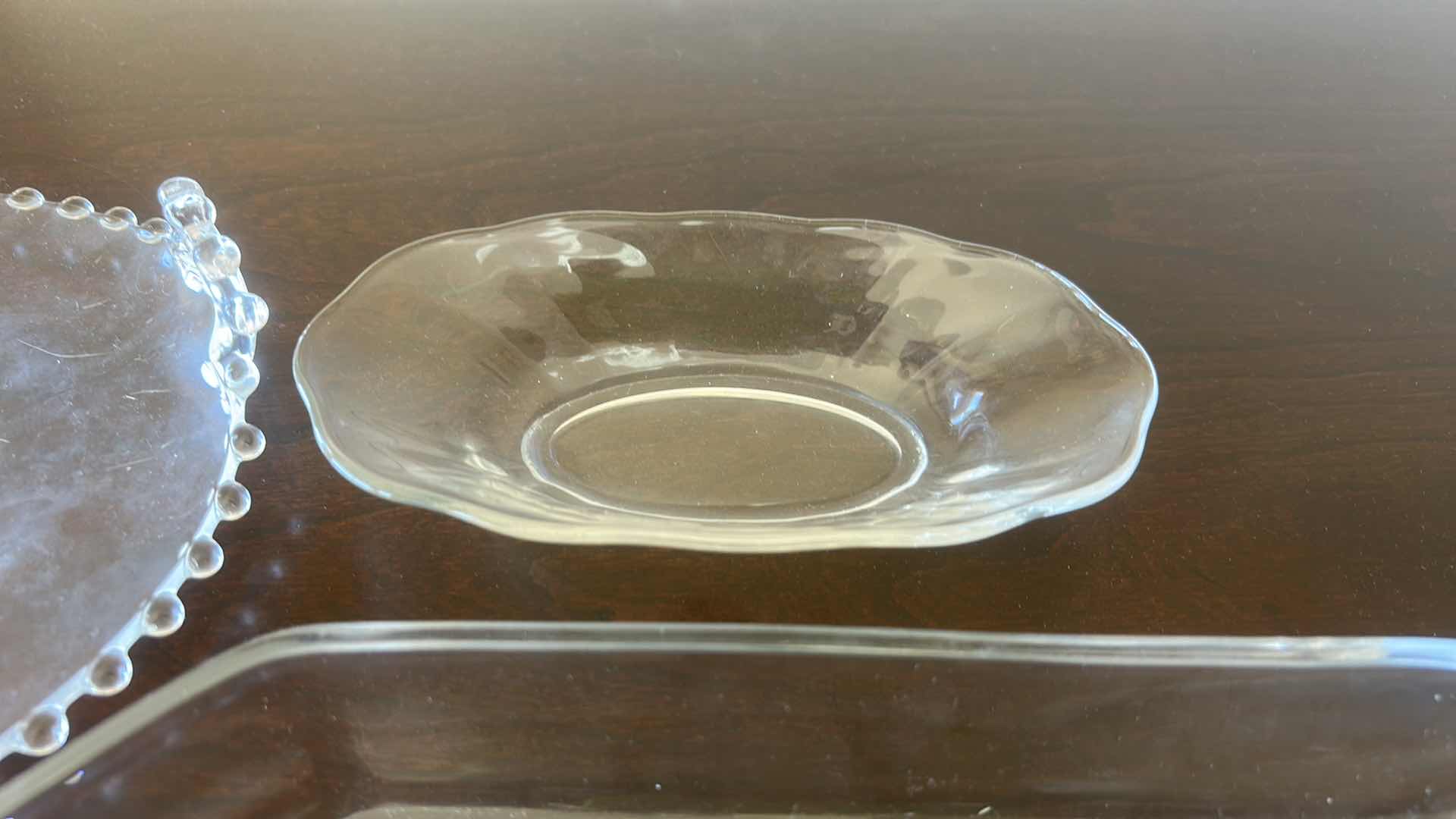 Photo 1 of 3 VINTAGE GLASS PIECES (LONGEST 13.5”)