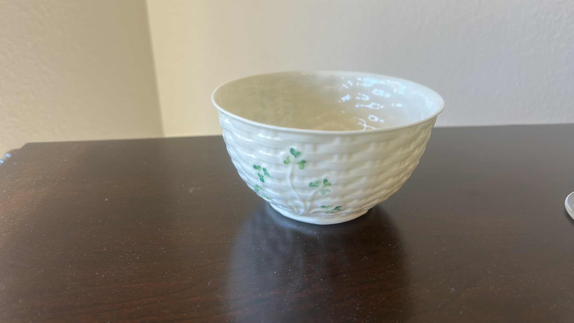 Photo 1 of BELEEK PORCELAIN BOWL  5.25” X H3”