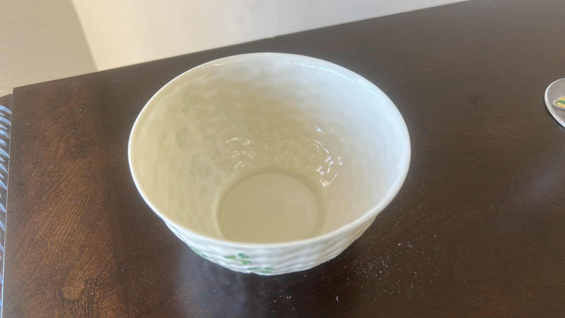Photo 1 of BELEEK PORCELAIN BOWL  5.25” X H3”