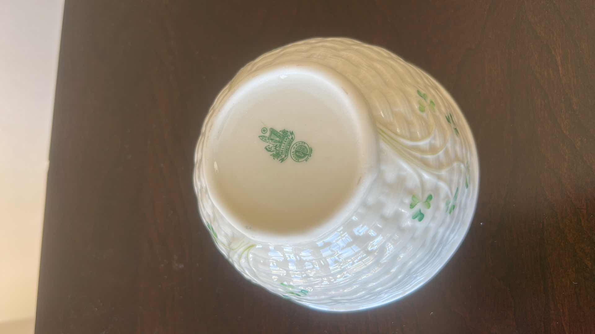 Photo 1 of BELEEK PORCELAIN BOWL  5.25” X H3”