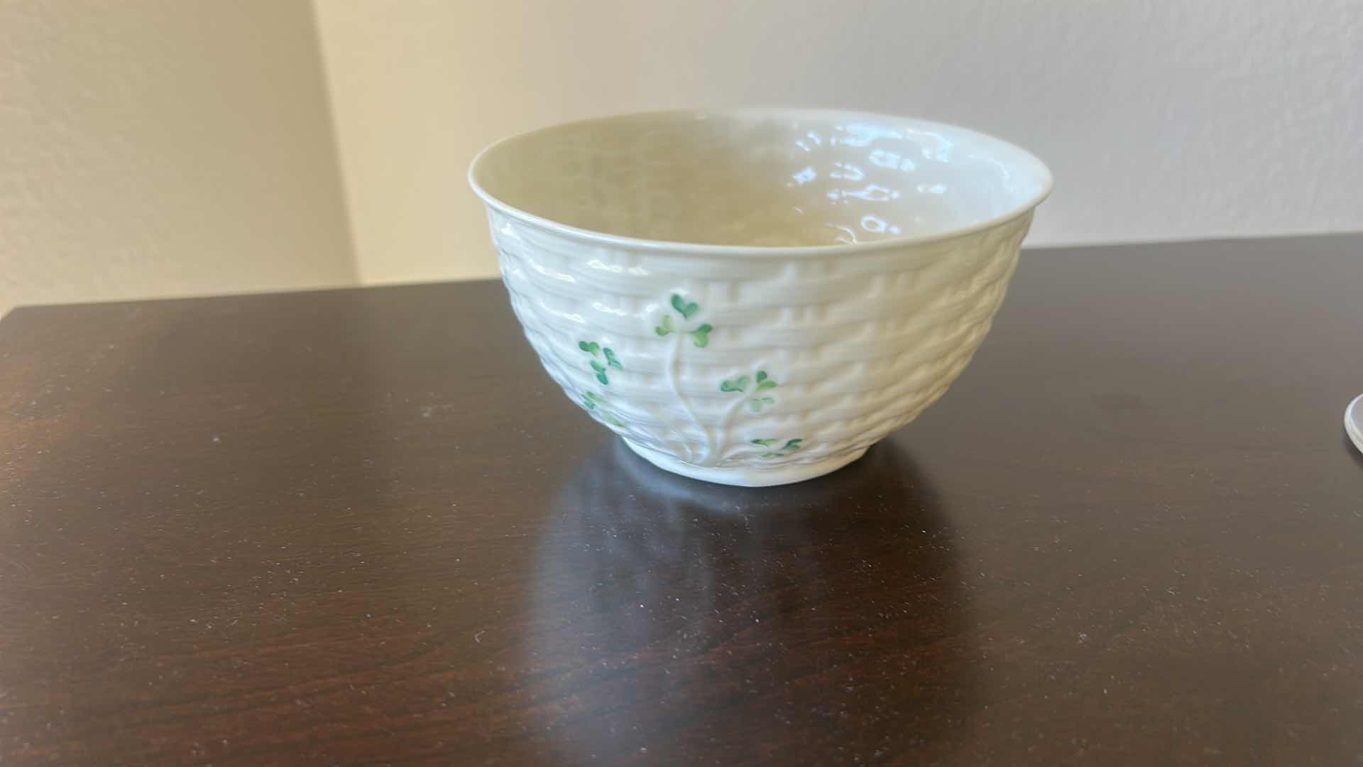 Photo 1 of BELEEK PORCELAIN BOWL  5.25” X H3”