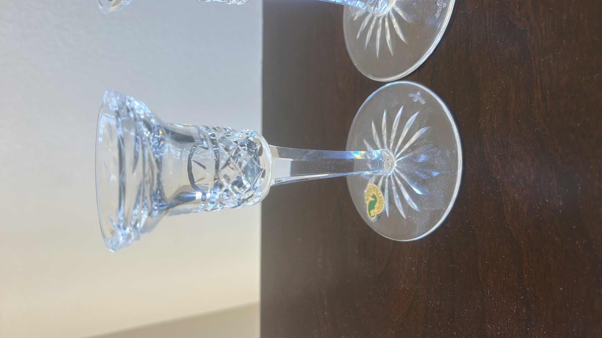 Photo 1 of 2 WATERFORD CRYSTAL LISMORE CANDLEHOLDERS H6”