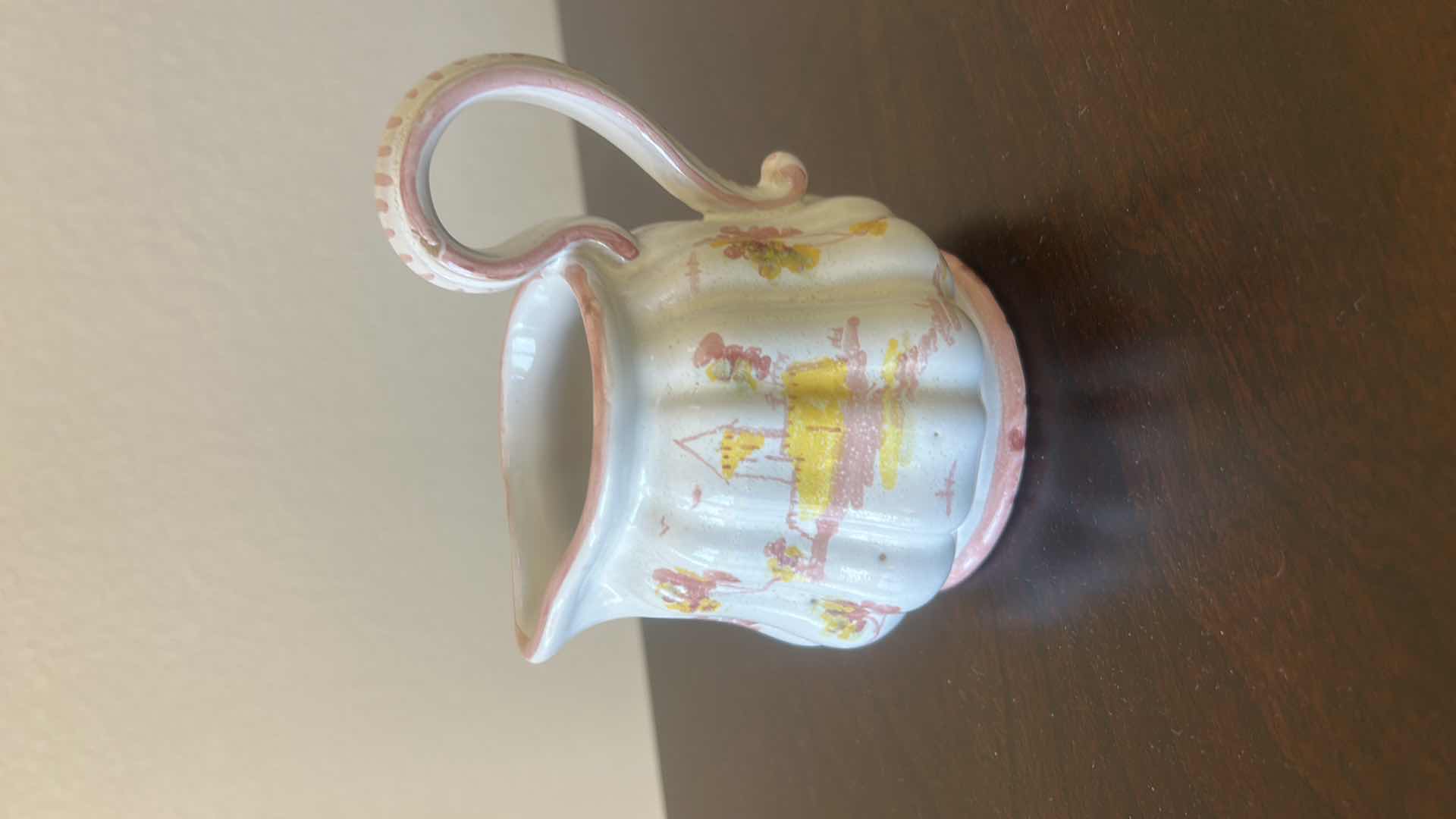 Photo 1 of FIRENZE ITALY SIGNED PORCELAIN HAND PAINTED CREAMER