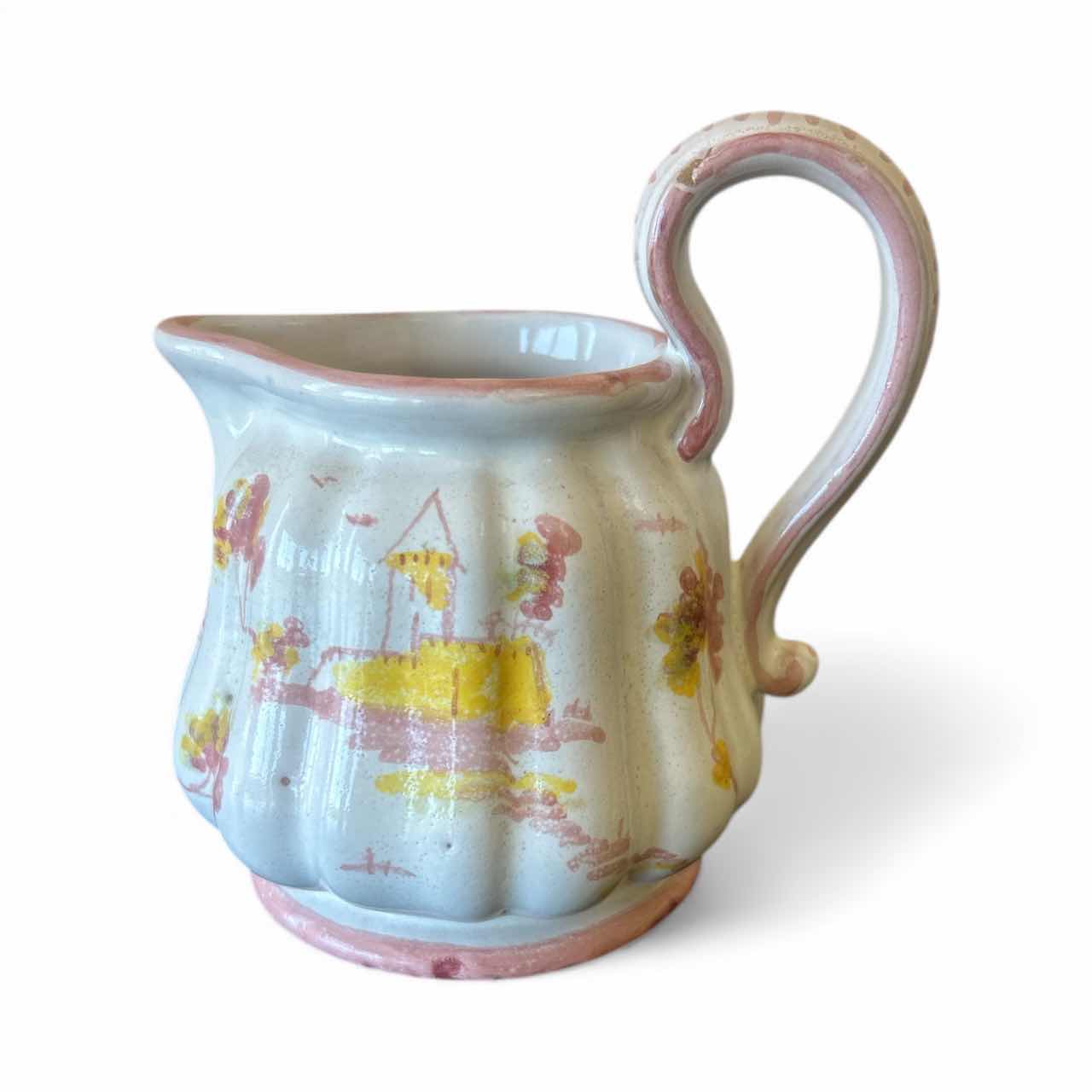 Photo 1 of FIRENZE ITALY SIGNED PORCELAIN HAND PAINTED CREAMER